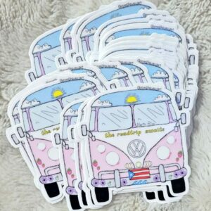 pastel hippie van